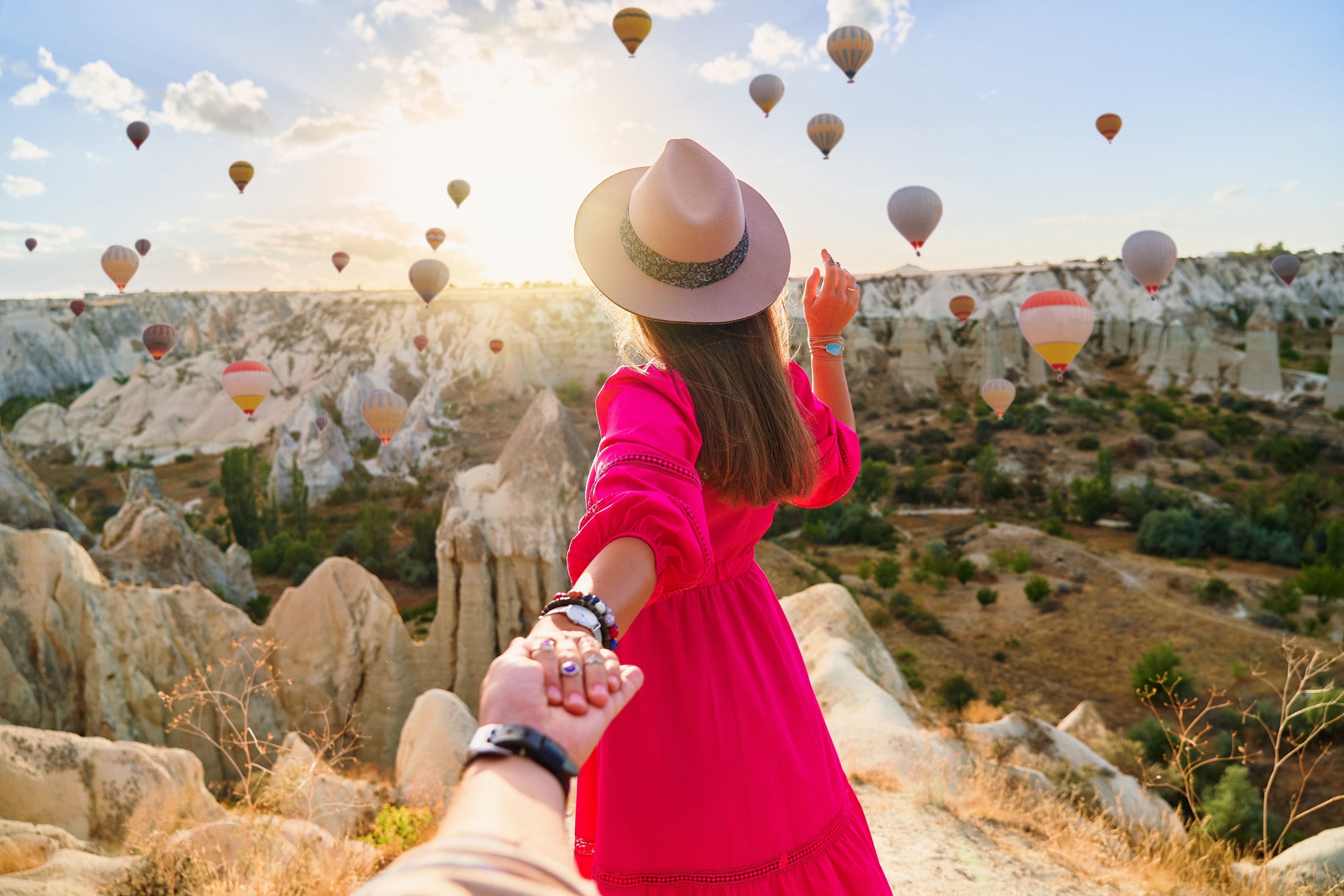 Girl with balloons